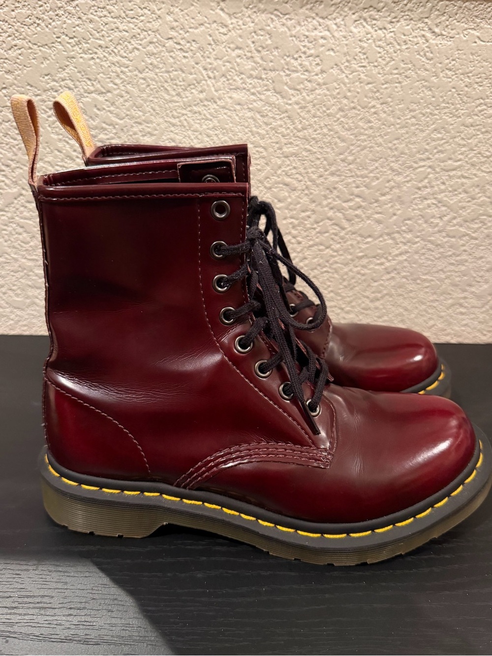 Dr. Marten’s 1460 Cherry Red Lace Up Boots - Picture 7 of 15
